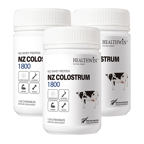 헬스윈 초유 단백질 1800mg 120정 3개 뉴질랜드 자연방목